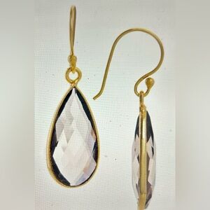 Single Gemstobe Drop Earrings by Saachi